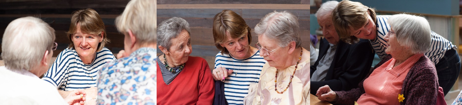 Nicola with residents from Cunningham House