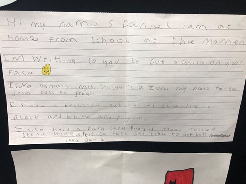 A letter from Daniel Image