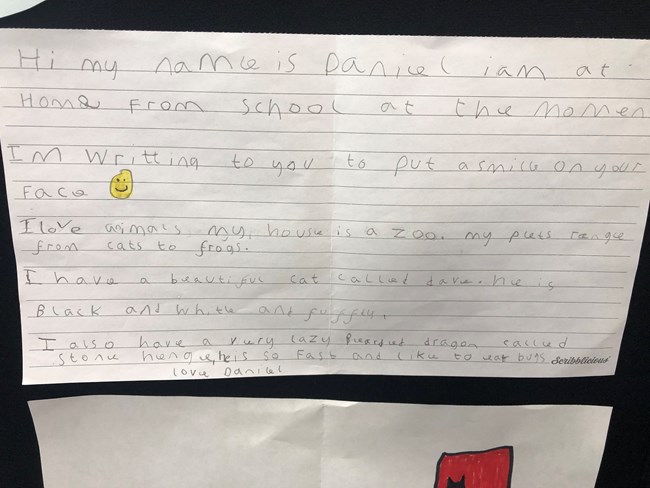 A letter from Daniel Image