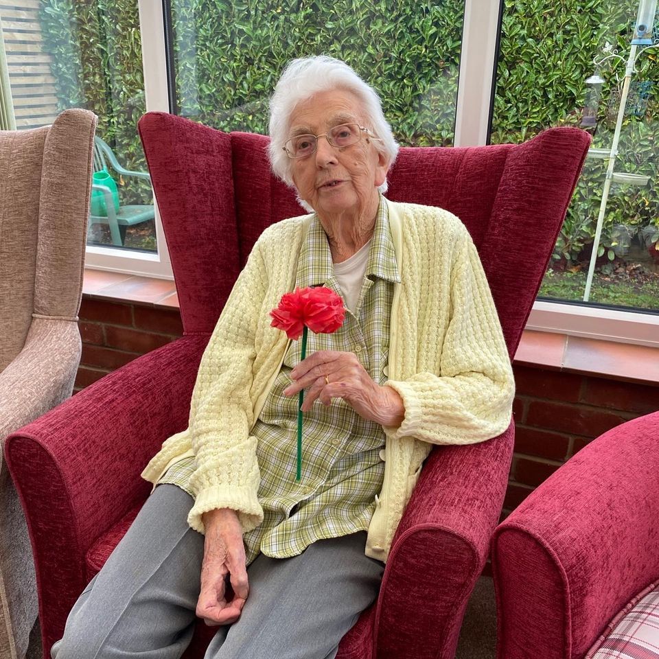 Abbeyfield Wessex Society residents held their poppies with pride Image