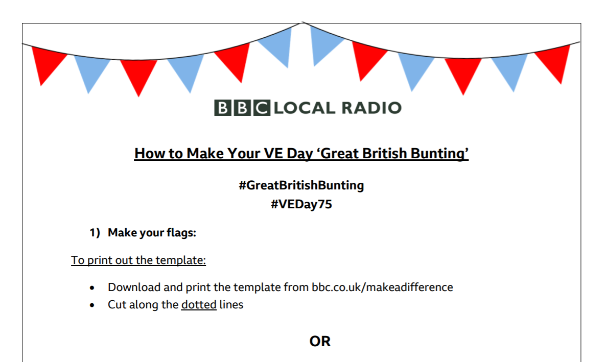 Bunting Instructions Image