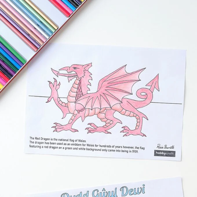 St David's Day colouring sheets Image