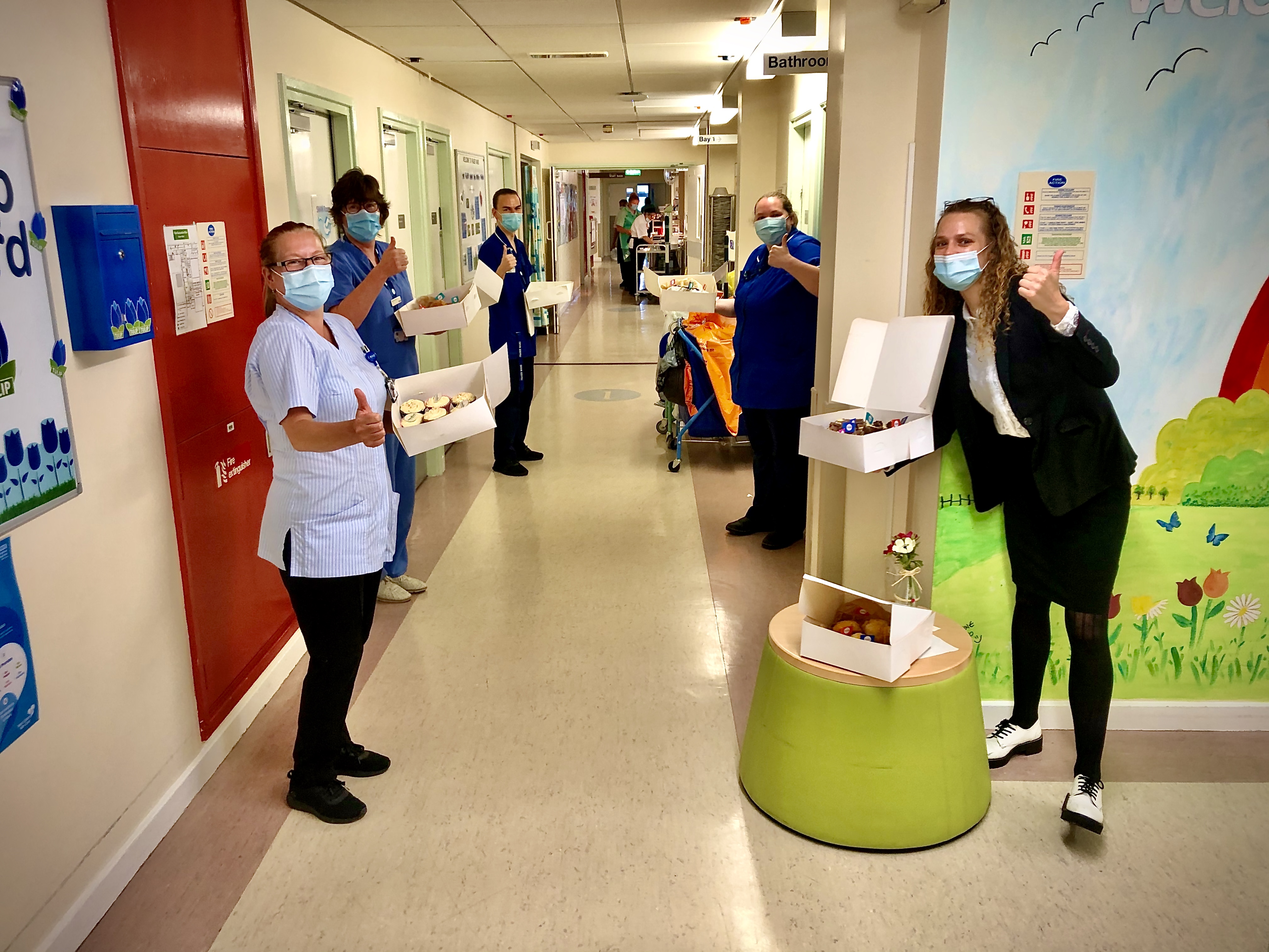 Sycamore House & The Firs delivered cakes to their local hospital Image