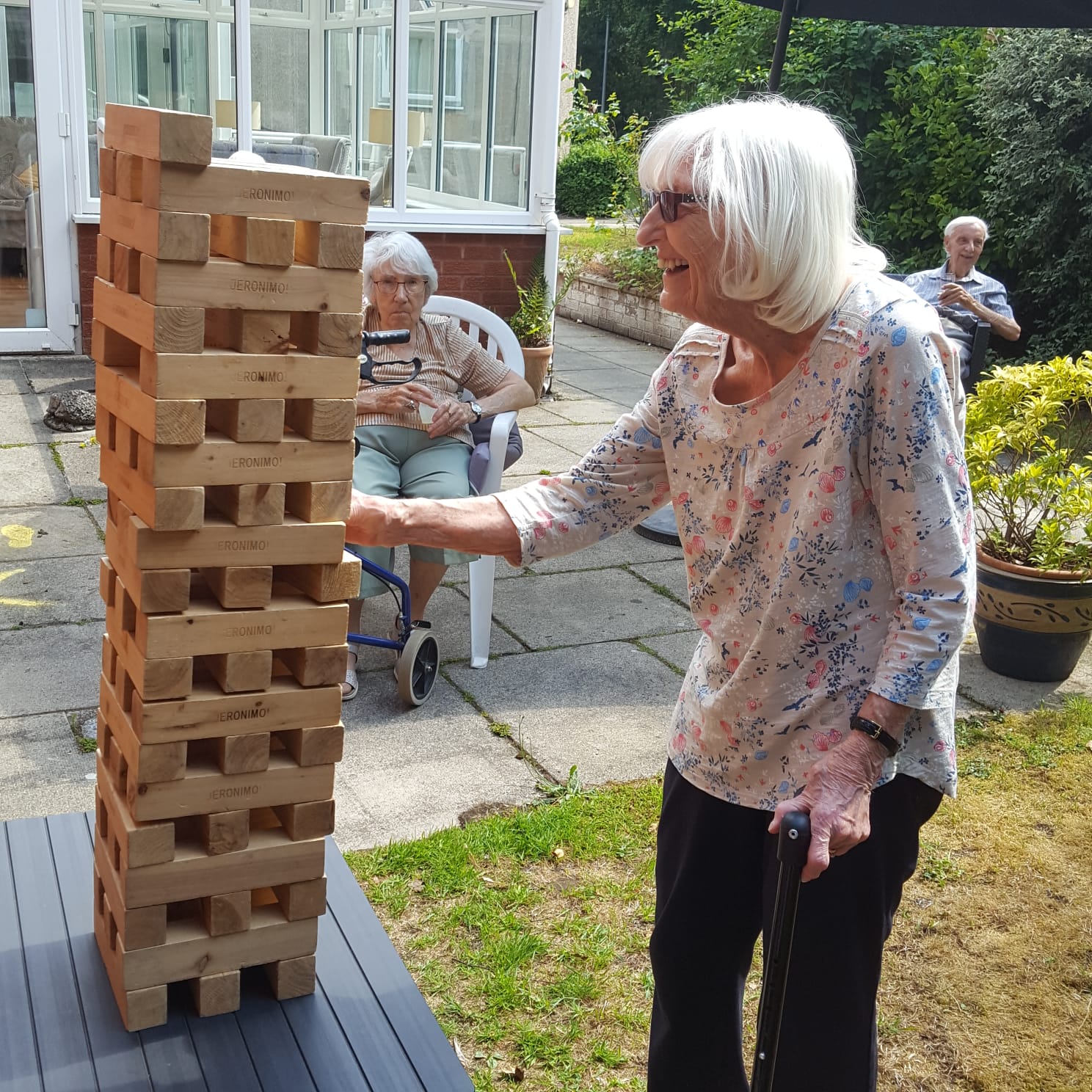 GIANT Jenga at Brows Lodge garden party Image
