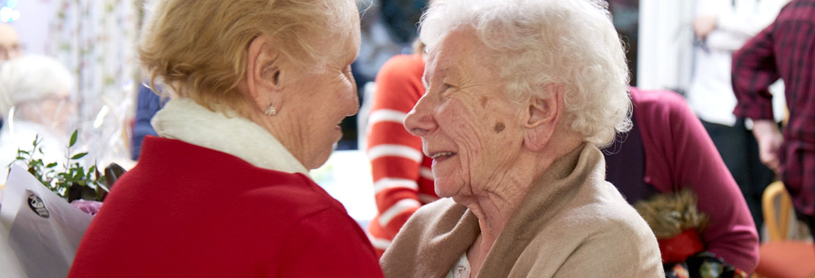 Doreen Gretton with her friend