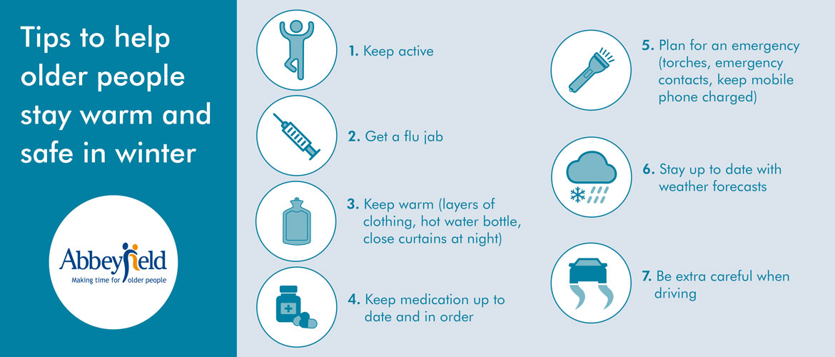 Tips to help older people stay warm and safe in winter