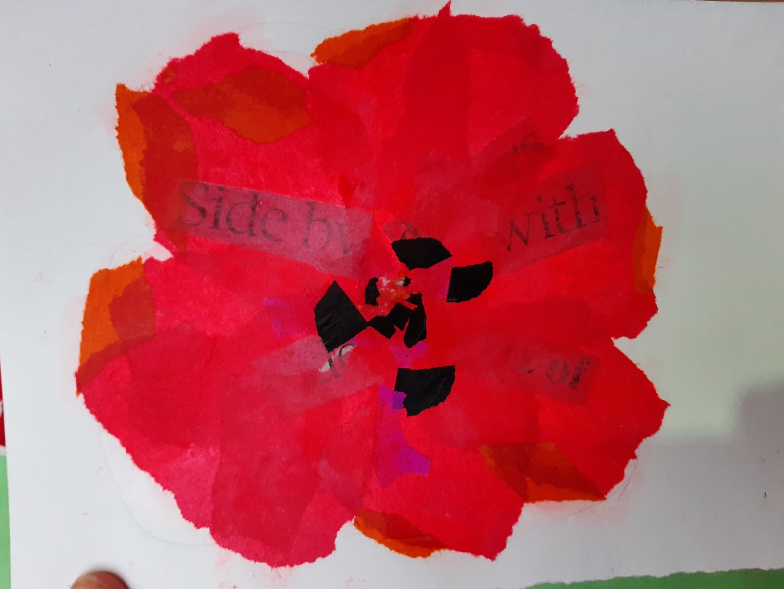 Create your own remembrance poppy Image