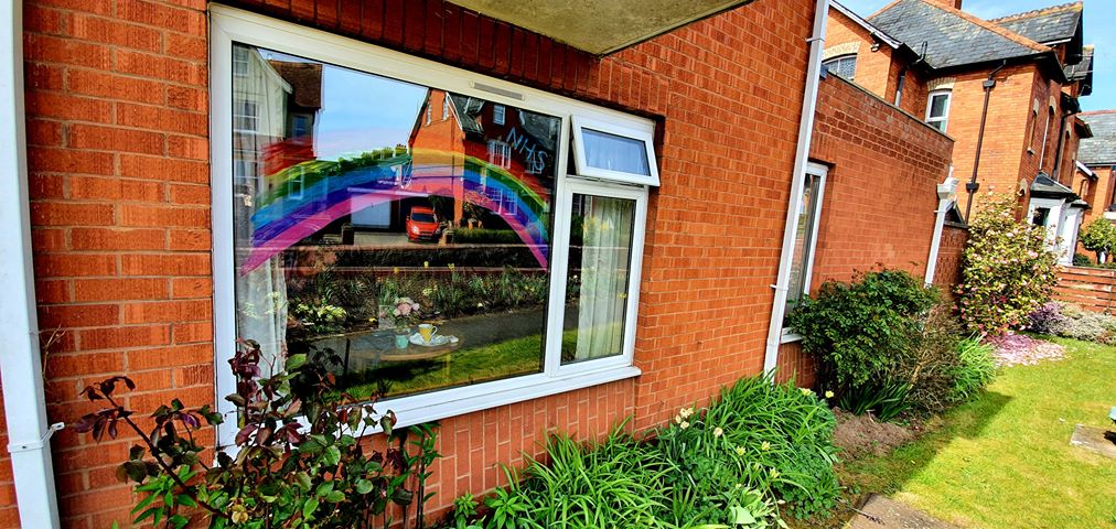 The view from outside the house Image