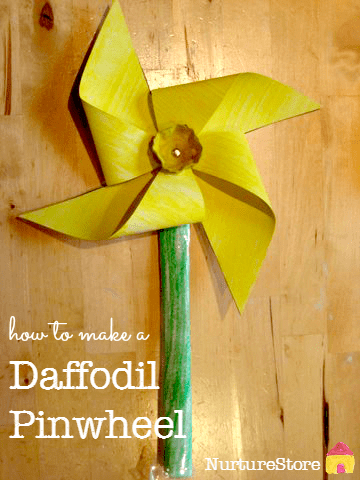 Daffodil pinwheel windmill Image