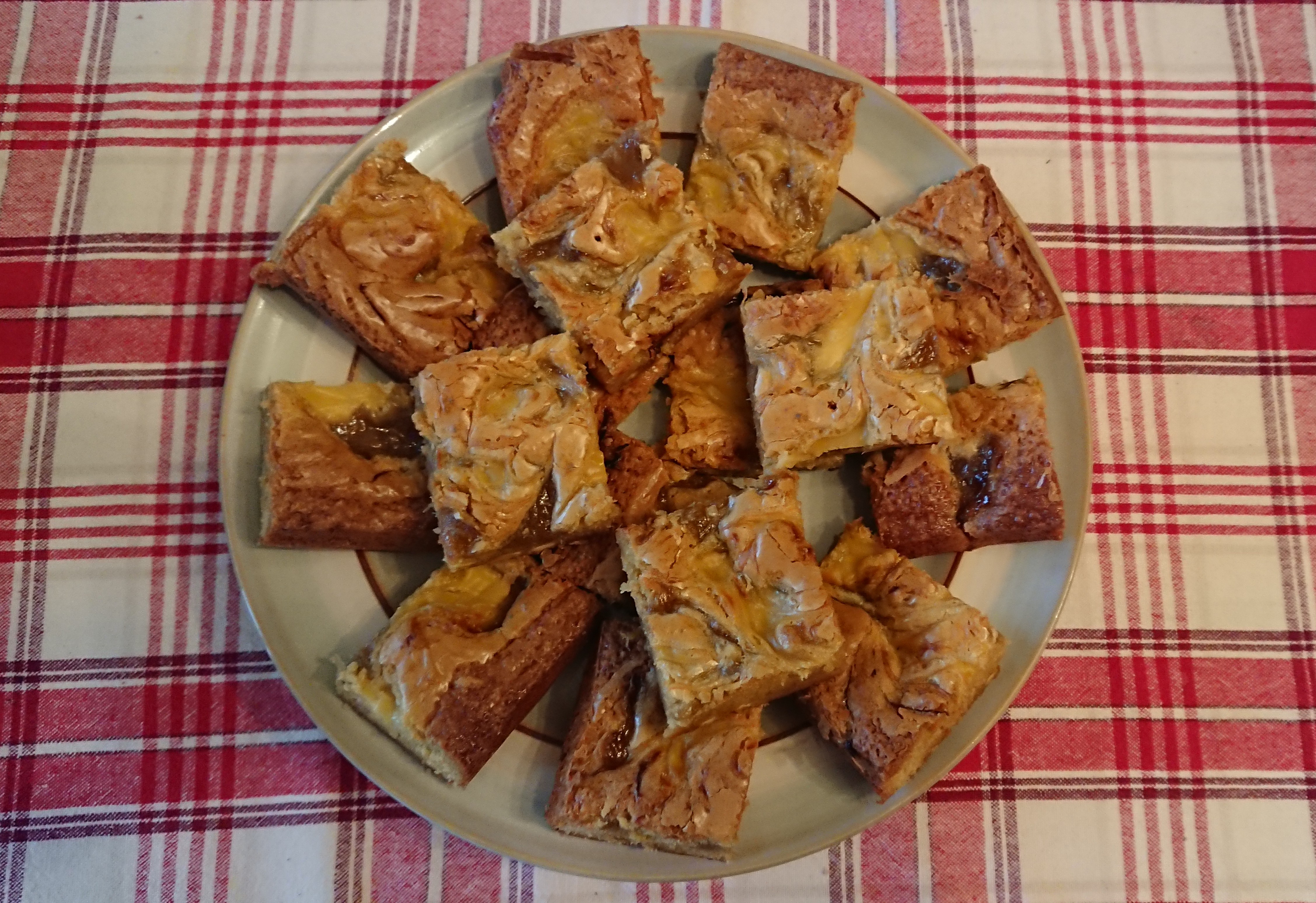 Jim Gillespie House made rhubarb & custard blondies Image