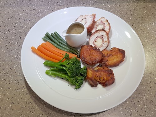 Chicken stuffed with asparagus Image
