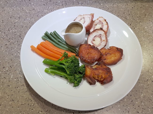 Chicken stuffed with asparagus Image