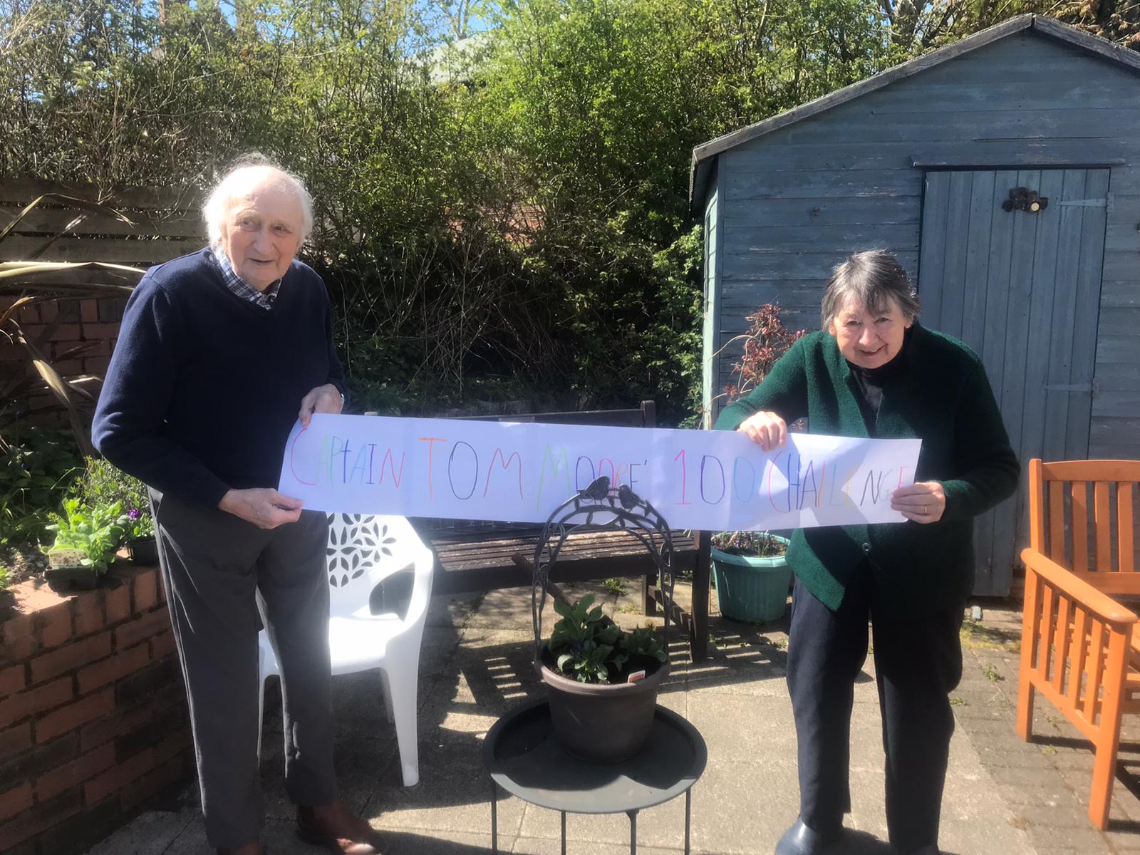 Residents of Bradbury House residential care home planted 100 flowers Image